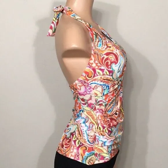 Lauren Ralph Lauren tummy control tankini top. NWT - Picture 3 of 10